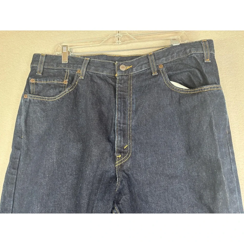 Levis Jeans Mens 38x30 Dark Wash Blue Regular Fit Straight Leg Denim Pants